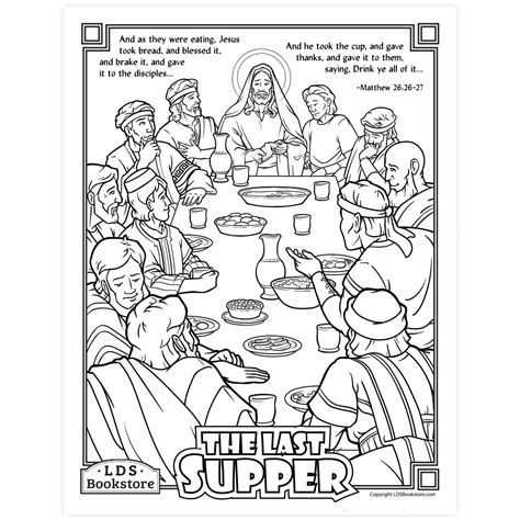 the last supper activity page